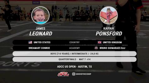 James Leonard vs Kaiyah Ponsford 2024 ADCC Austin Open