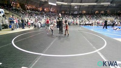 55 lbs Round Of 16 - Braxxtyn Walker, Hurricane Wrestling Academy vs Jaxon Huffman, Tulsa Blue T Panthers