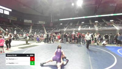 98 lbs Consi Of 8 #2 - Reid Tanton, No Team vs Joshua Haddix, Thermopolis WC