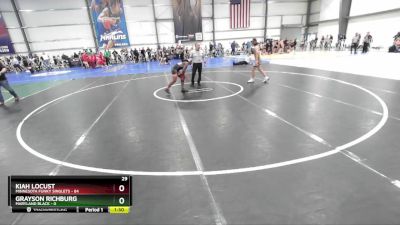 130 lbs Rd# 1 9:00am Friday - Kiah Locust, Minnesota Funky Singlets vs Grayson Richburg, Maryland BLACK