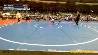 58 lbs Consi Of 4 - Jett Cavazos, Top Rank Hammers vs Kemp Enriquez, Takedown Elite