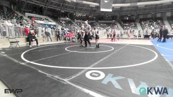 80 lbs Consolation - Carsen Higgs, Claremore Wrestling Club vs Zoey Ward, Keystone Wrestling Club