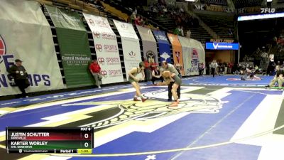 126 Class 2 lbs Cons. Round 1 - Justin Schutter, Kirksville vs Karter Worley, Ste. Genevieve