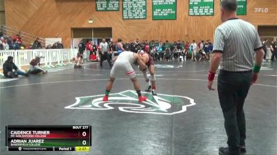 165 lbs 5th Place Match - Adrian Juarez, Bakersfield College vs Caidence Turner, Mt. San Antonio College