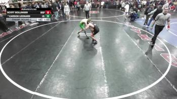 120 lbs Champ. Round 2 - Scott Bollinger, West Valley (Spokane) vs Carson Leonard, Lakeland High School