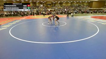 100 lbs Champ. Round 1 - Natalie Maciel, Fort Worth Paschal vs Jocelyn Mariscal, El Paso Burges