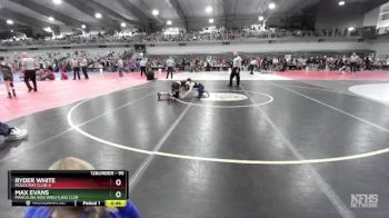 95 lbs Cons. Round 4 - Max Evans, Marceline Kids Wrestling Club vs Ryder White, Mules Mat Club-A