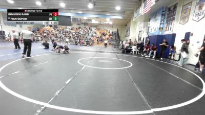 120 lbs Champ. Round 2 - Ivan Gopar, Santa Monica vs Brayden Barr, Paloma Valley