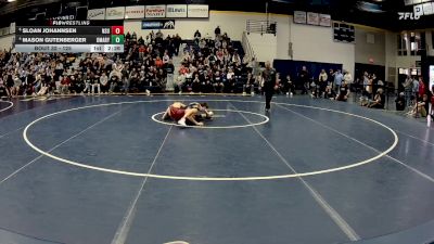 125 lbs Quarterfinal - Sloan Johannsen, Northern State vs Mason Gutenberger, UMary