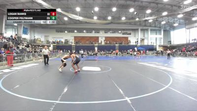 141 lbs Champ. Round 2 - Cooper Feltmann, Ithaca vs Logan Banks, Utica