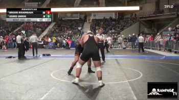 250 lbs 2nd Place Match - Osiris Unruh, Jeff West vs Brodie Boudreaux, Beloit WC