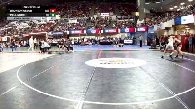 AA - 157 lbs Cons. Round 2 - Bronson Olson, Helena vs Paul Murch, Billings Senior High School