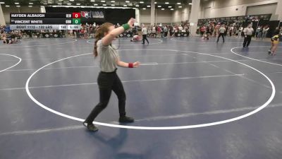 132 lbs Champ. Rd Of 64 - Hayden Albaugh, DC Elite Wrestling vs Vincent White, Big Red Wrestling