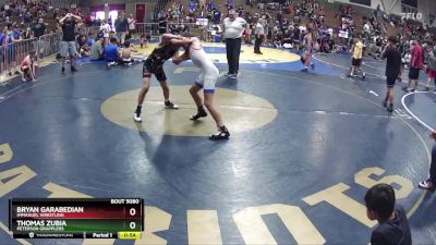 108 lbs Cons. Round 2 - Thomas Zubia, Peterson Grapplers vs Bryan Garabedian, Immanuel Wrestling