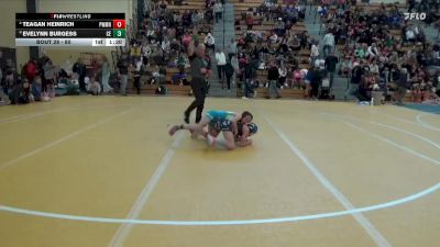 80 lbs Quarterfinal - Teagan Heinrich, American Outlaws Wrestling vs Evelynn Burgess, Chippewa Elite