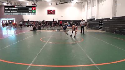 125 lbs Quarters & 1st Wb (16 Team) - Izaias Espino, Modesto Junior College vs Ken Fernandez, Sac City