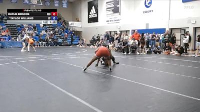 160 lbs Champ. Round 2 - Taylor Williams, Unattached vs Haylie Briscoe, Delaware State