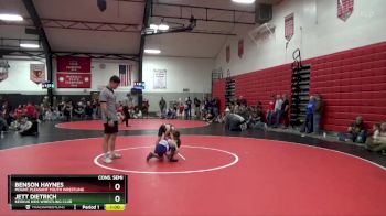 Cons. Semi - Jett Dietrich, Keokuk Kids Wrestling Club vs Benson Haynes, Mount Pleasant Youth Wrestling