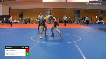 182 lbs Semifinal - Mason Worrell, Eastern Regional vs Michael Conrad, Montville