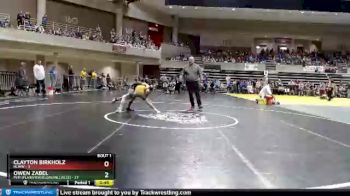 75 lbs Semis (4 Team) - Owen Zabel, PEM (Plainview/Elgin/Millville) vs Clayton Birkholz, HLWW