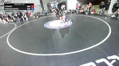 113 lbs J Chavez, BAWA-Bay Area Wrestling Association vs Cristian Bustos, CVWA - Central Valley Wrestling Association