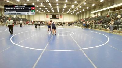 285 lbs 5th Place Match - Nick Barret, Unattached vs Domonick Albertilli, Nassau Community College