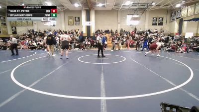 285 lbs 3rd Place - Sam St. Peter, Monument Mountain vs Dylan Mathews, Lynnfield/N.Reading