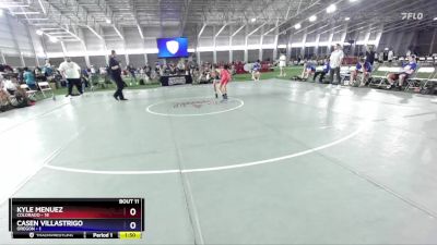 106 lbs Round 3 (8 Team) - Kyle Menuez, Colorado vs Casen Villastrigo, Oregon