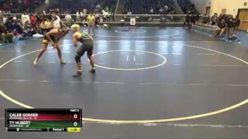 195 lbs Quarterfinals (8 Team) - Caleb Gonser, Richmond Hill HS vs Ty Hubert, Creekview