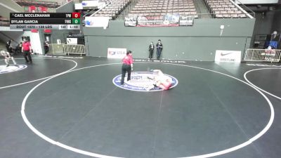 138 lbs Champ. Rd Of 64 - Cael McClenahan, Topanga PAL Wrestling vs Dylan Garcia, Temecula Valley High School Wrestling