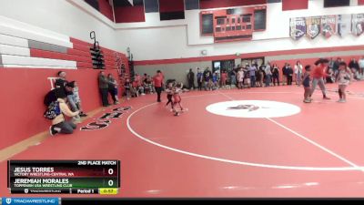 49 lbs 2nd Place Match - Jeremiah Morales, Toppenish USA Wrestling Club vs Jesus Torres, Victory Wrestling-Central WA