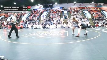 120 lbs Semifinals (8 Team) - Bronson Shinkonis, Brighton vs Jonah McPherson, Hartland