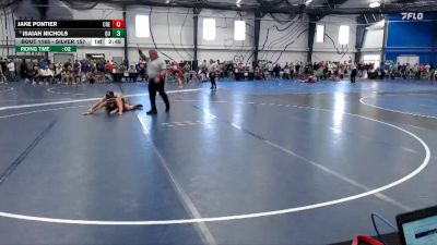 Silver 157 lbs Cons. Round 3 - Jake Pontier, Coe vs Isaiah Nichols, Quincy