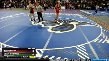 Champ. Round 1 - Dakota Baum, Broken Bow vs Adam Ohnoutka, Bishop Neumann