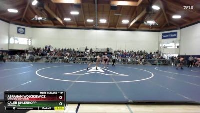 184 lbs Quarterfinal - Abraham Wojcikiewicz, Stanford University vs Caleb Uhlenhopp, Utah Valley