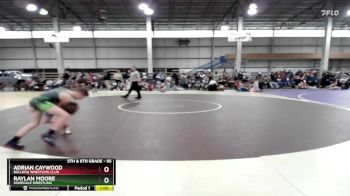 95 lbs Semifinal - Adrian Caywood, Bulldog Wrestling Club vs Raylan Moore, Homedale Wrestling