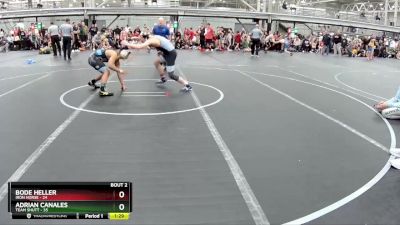 130 lbs Semis (4 Team) - Bode Heller, Iron Horse vs Adrian Canales, Team Shutt