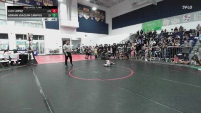 43 lbs Round 3 - Adrian Joaquin Campos, SoCal Hammers vs Luis Lopez, Antelope Valley BTSLA