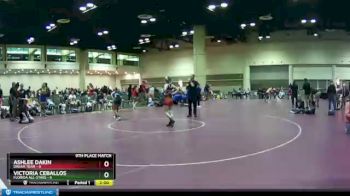 100 lbs Placement (16 Team) - Ashlee Dakin, DREAM TEAM vs Victoria Ceballos, Florida All-Stars