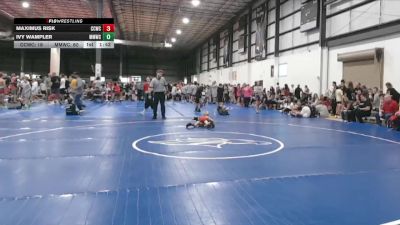 45 lbs Semis (4 Team) - Maximus Risk, CAPITAL CITY WRESTLING CLUB vs Ivy Wampler, MIDLOTHIAN MINERS WRESTLING CLUB
