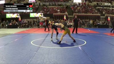 126 lbs Cons. Semi - Eliah Rogers, Minot High School vs Casten Martin, Stillwater Gladiators