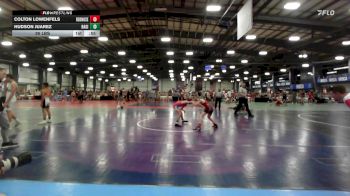 95 lbs Rr Rnd 1 - Colton Lowenfels, RedNose Wrestling School ES vs Hudson Juarez, Ragin Raisins Concord ES