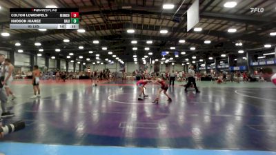 95 lbs Rr Rnd 1 - Colton Lowenfels, RedNose Wrestling School ES vs Hudson Juarez, Ragin Raisins Concord ES