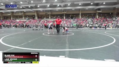 Semifinal - Blake Fox, Thunderbird Wrestling Club vs Lane Wilmas, Clearwater