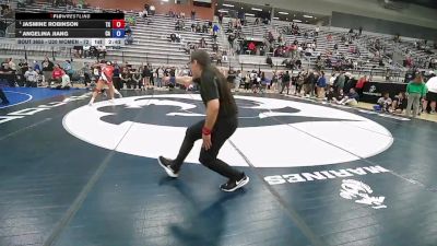 U20 Women - 72 lbs Semis - Jasmine Robinson, TX vs Angelina Jiang, CA