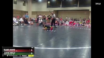 80 lbs Round 2 (8 Team) - Blake Adams, Alabama Elite Black vs Justin Wells, Gulf Coast WC