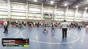 95 lbs Semifinal - Callia Martinez, Montrose Elite vs Sloan Andrews, Sanderson Wrestling Academy