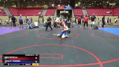 150 lbs Cons. Round 6 - Niko Rotella, NE vs Wesley Madden, OK