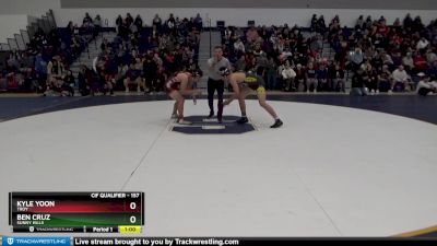 157 lbs Cons. Round 2 - Kyle Yoon, Troy vs Ben Cruz, Sunny Hills