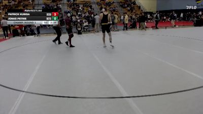 157 lbs Champ. Round 1 - Jonas Petrie, Rochester-CTC vs Patrick Kubisa, Saint Cloud State